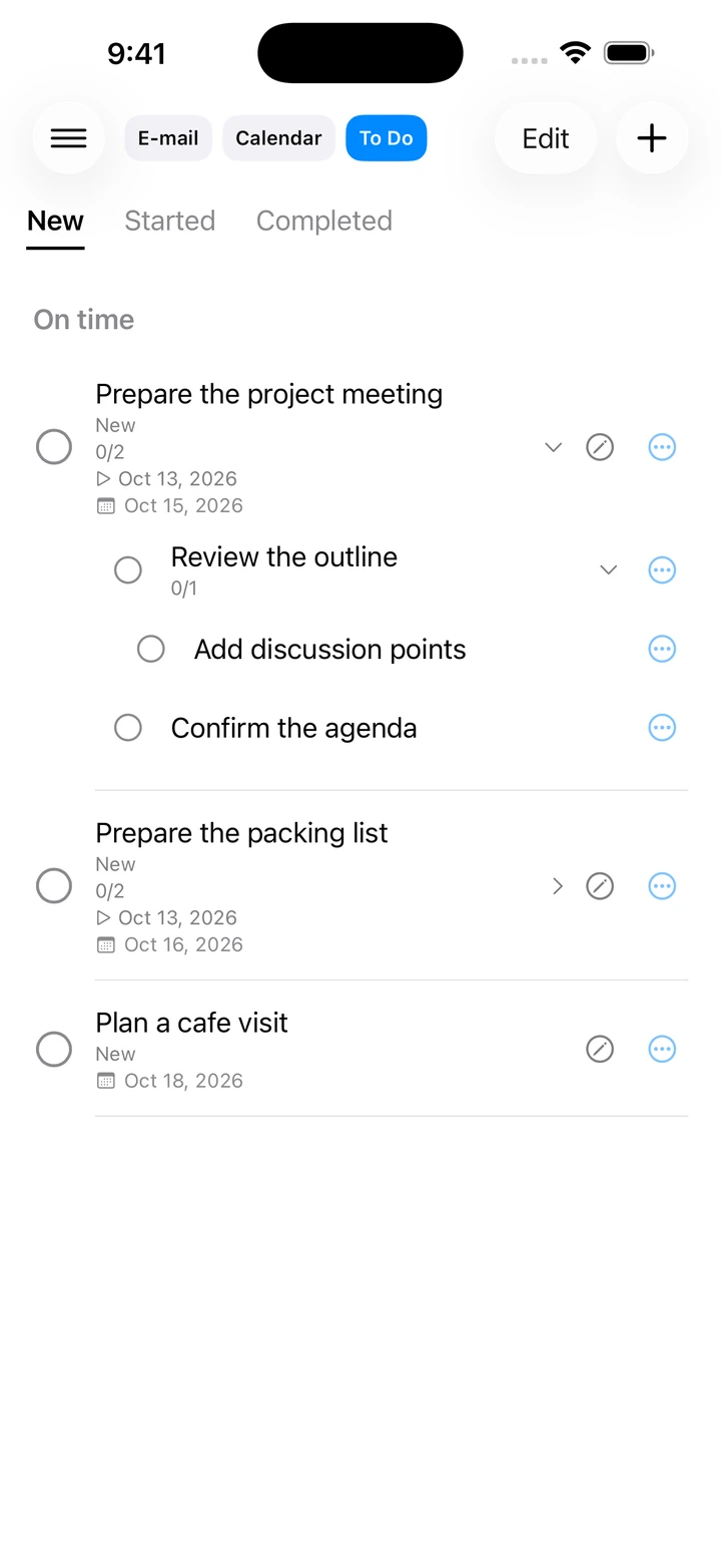 Break follow-up work into clear steps.