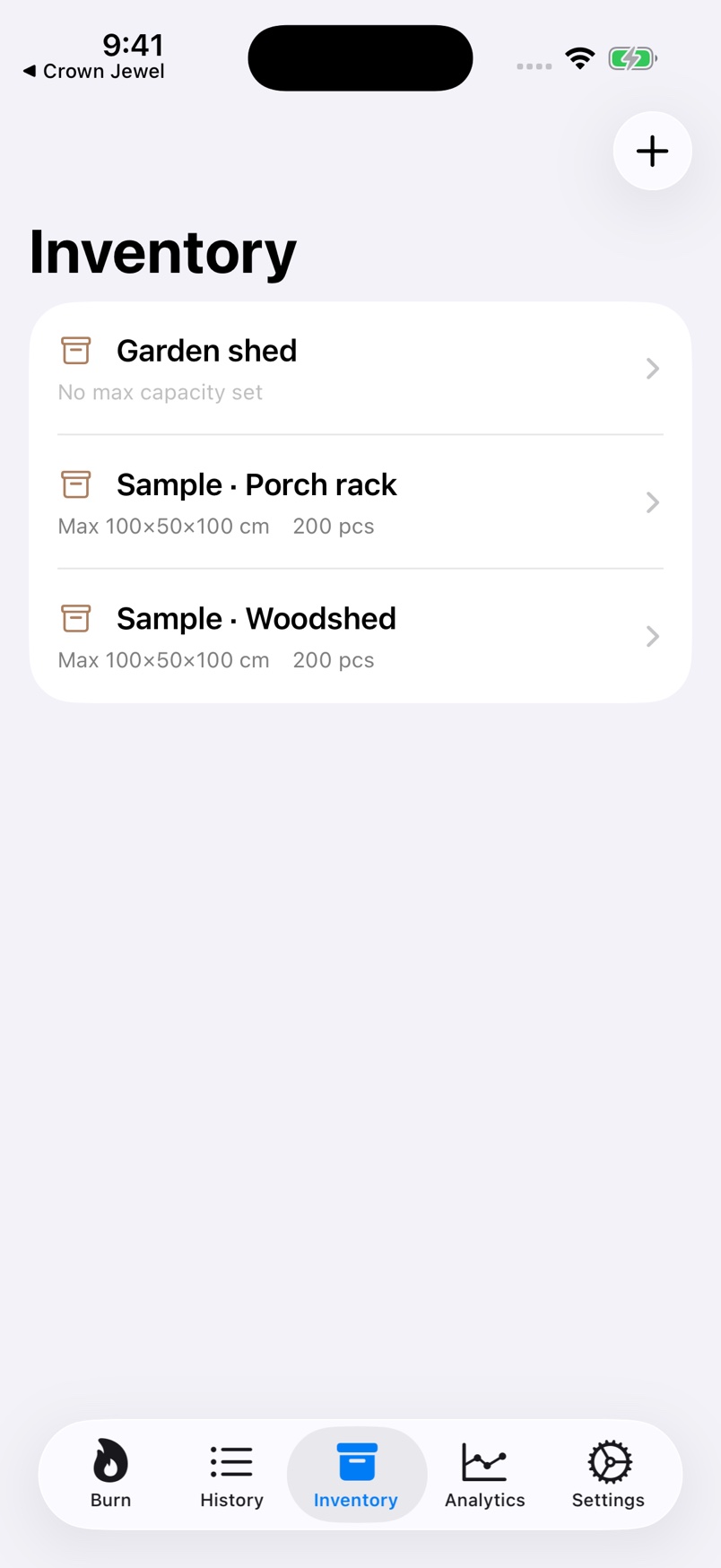 Organize firewood across racks.